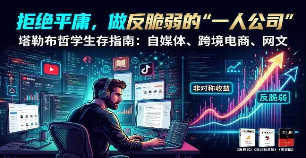 拒绝平庸的“心跳游戏”：一人公司为什么必须读透塔勒布？读《非对称风险》有感
