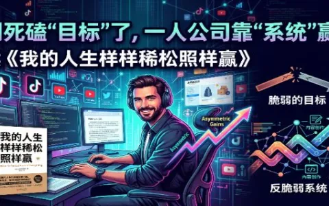 别再死磕“目标”了：一人公司的顶级杠杆，叫“系统”。读《我的人生样样稀松照样赢》有感